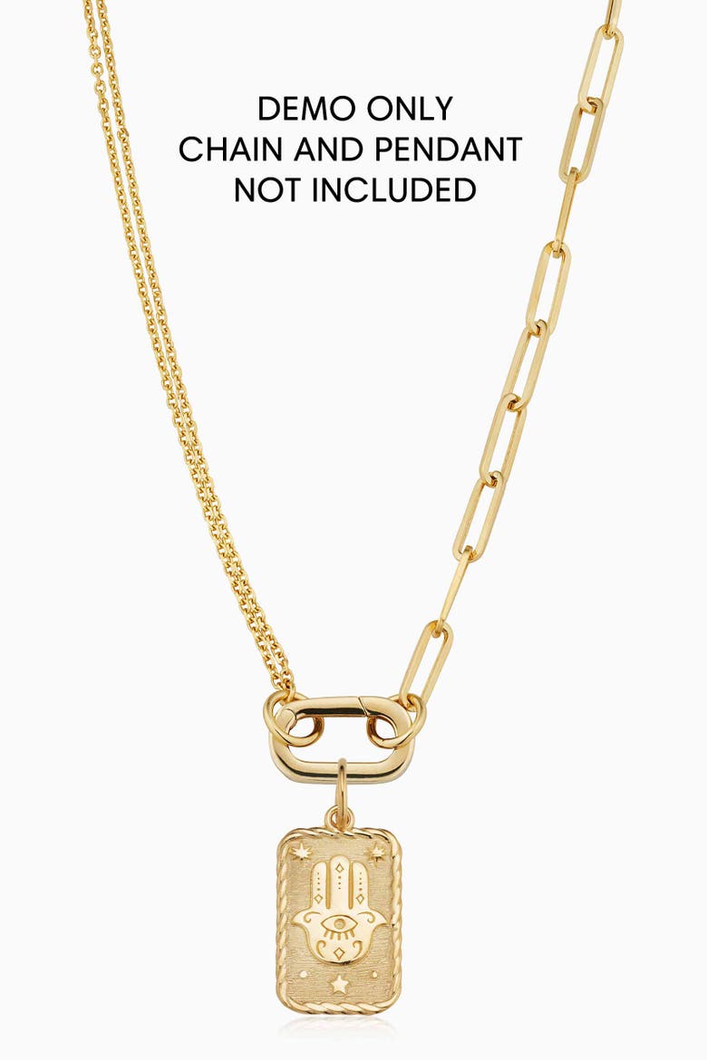 14K Yellow Gold Connect Me Oval Clasp, Alternate, color, Yellow Gold