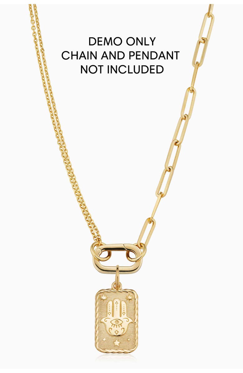 Oradina 14K Yellow Gold Connect Me Oval Clasp, Alternate, color, Yellow Gold