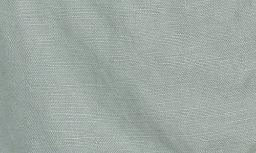 Union Cubano Linen & Cotton Pull-on Shorts In Silver Sage