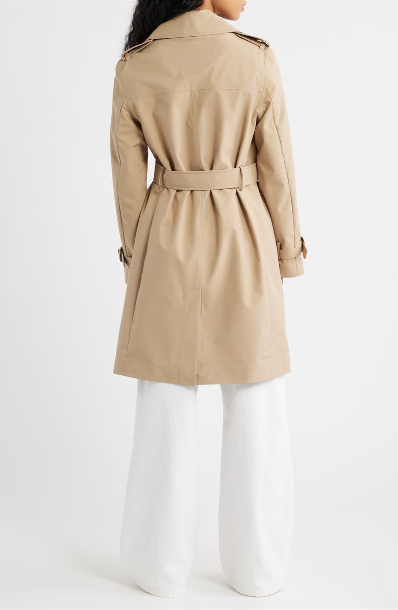 Save The Duck Talya Water Repellent Trench Coat, Alternate, color, Stardust Beige