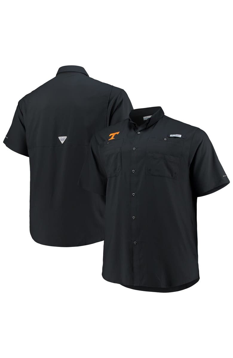 Columbia Men's Columbia Black Tennessee Volunteers Big & Tall Tamiami Omni-Shade Button-Down Shirt, Alternate, color, Black