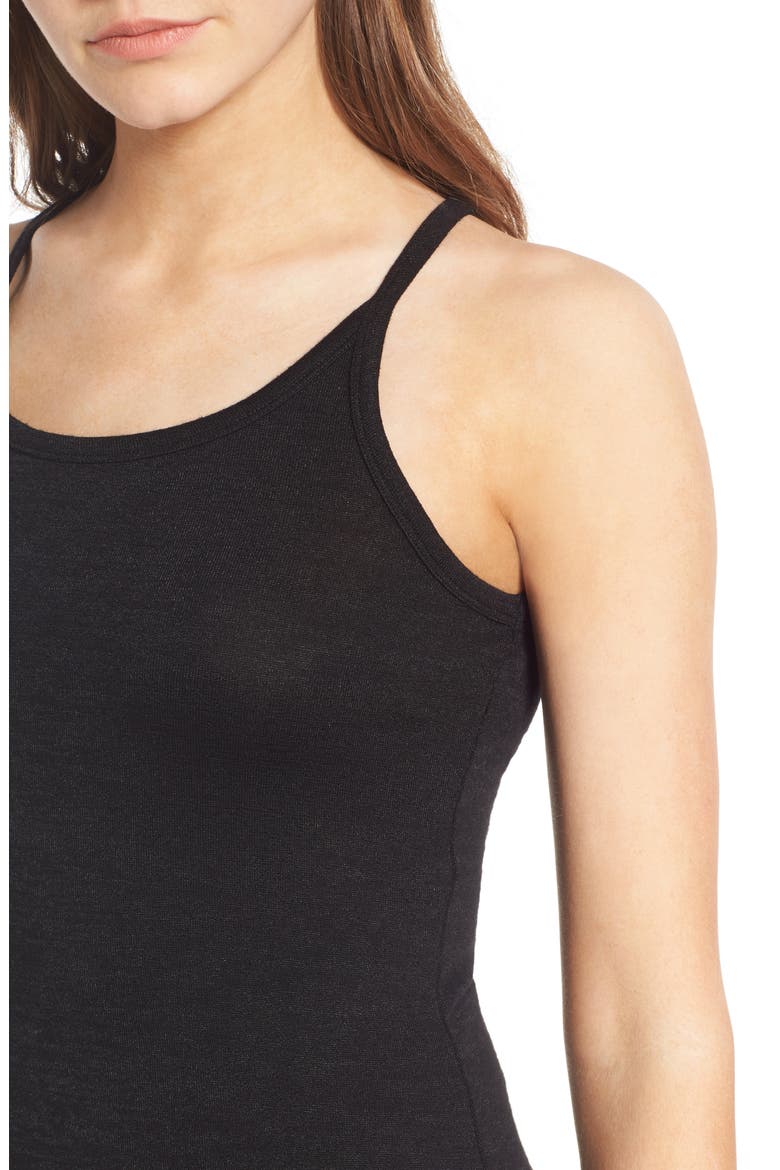 Mélange Body-Con Dress, Alternate, color, BLACK