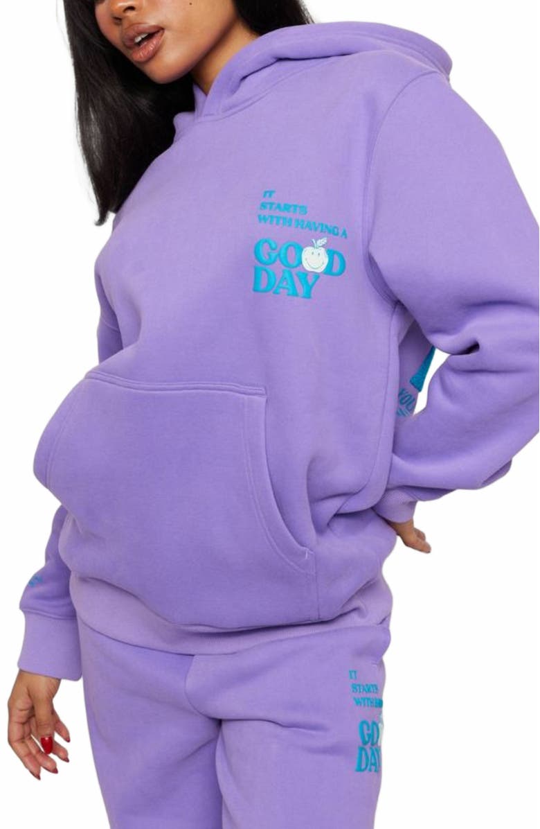 Samii Ryan GOOD DAY HOODIE, Alternate, color, Lavender