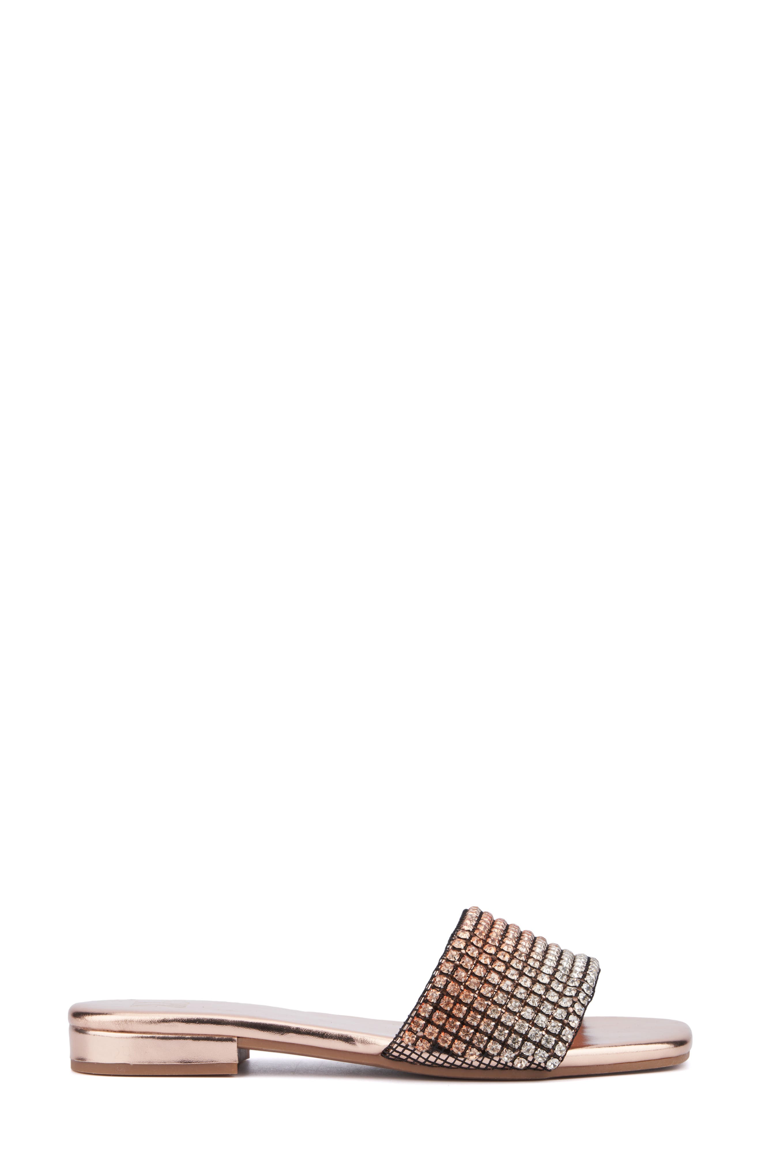 Gracie Rhinestone Slide Sandal, Alternate, color, GOLD