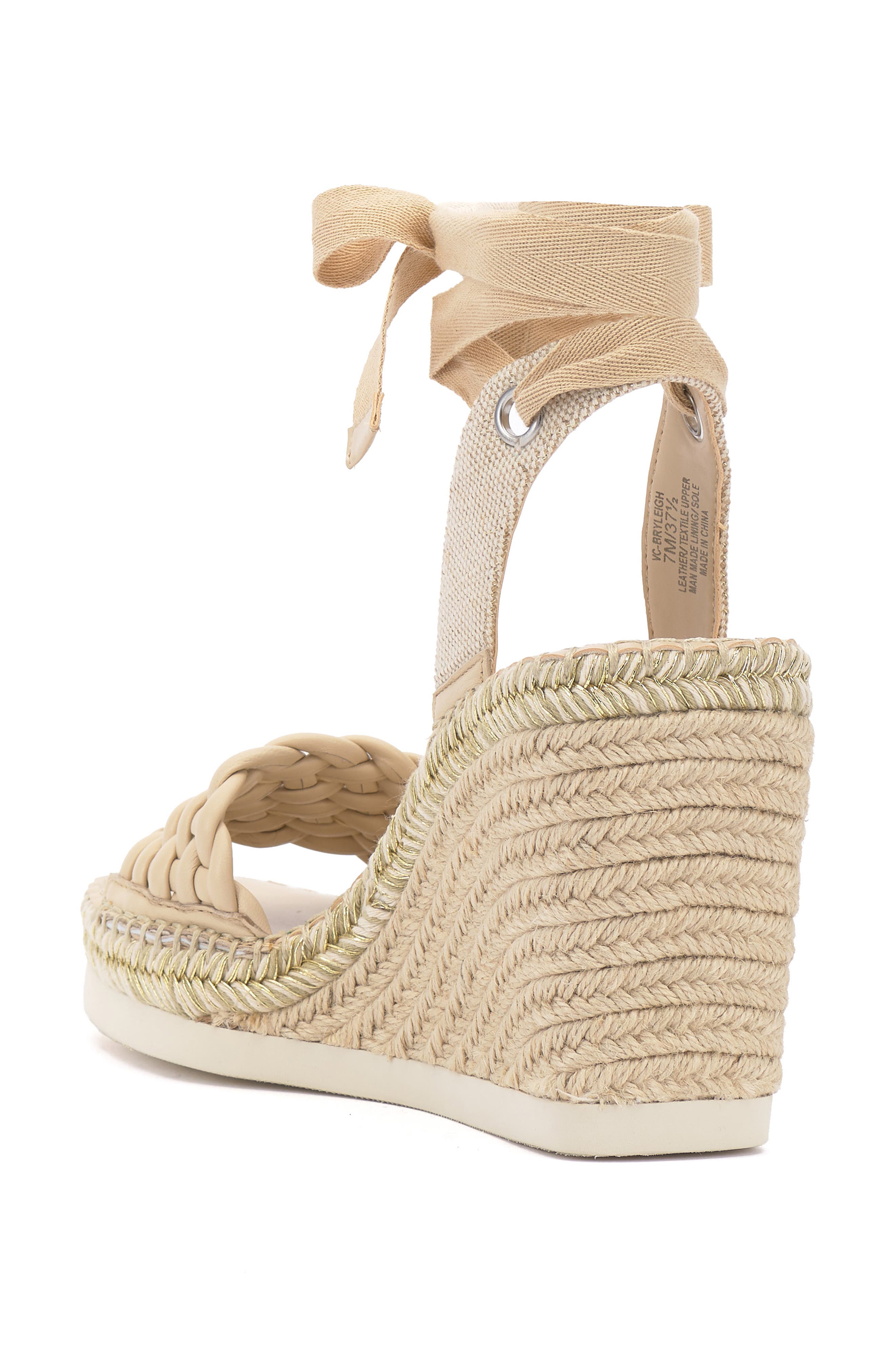 Bryleigh Espadrille Wedge Sandal, Alternate, color, BONE/ NATURAL