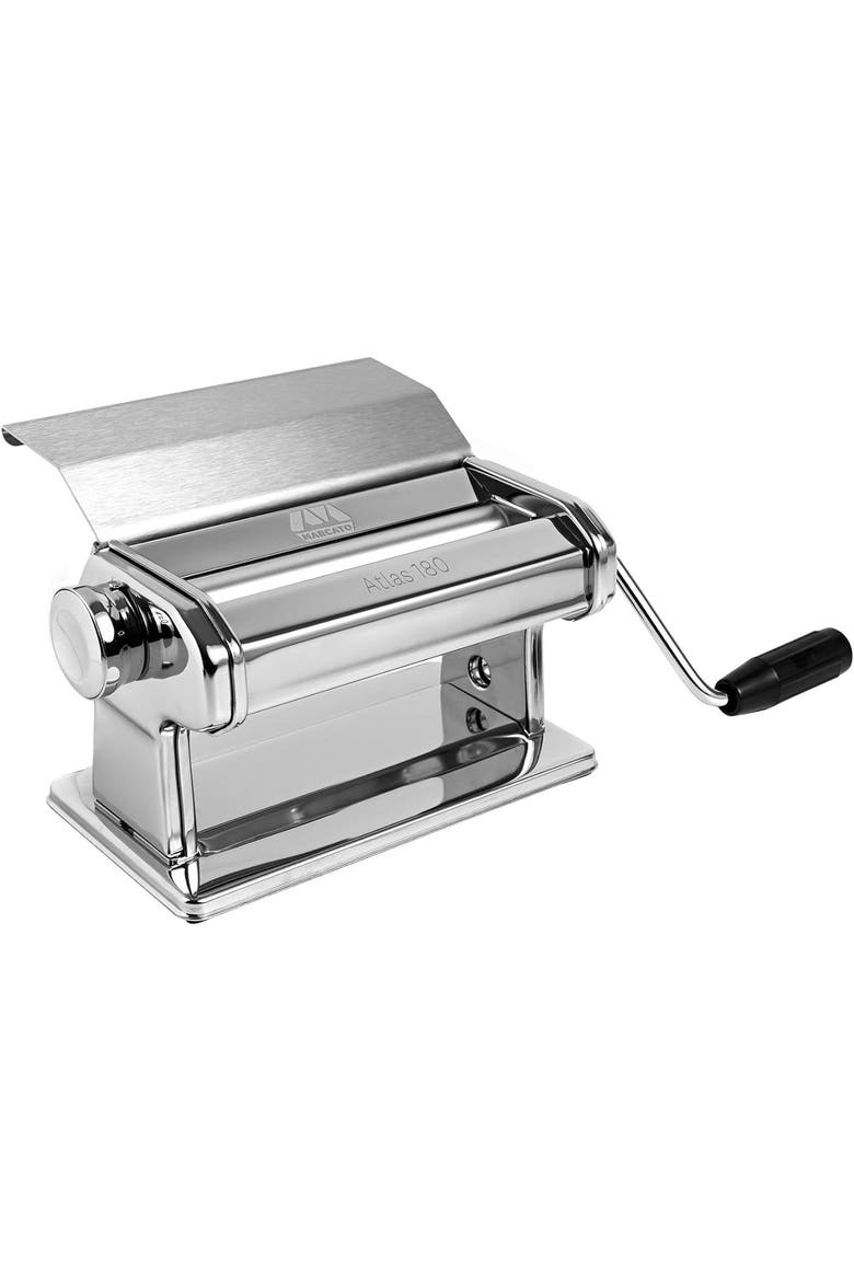Atlas 180 Slide Manual Pasta Machine, Made in Italy, Main, color, Silver