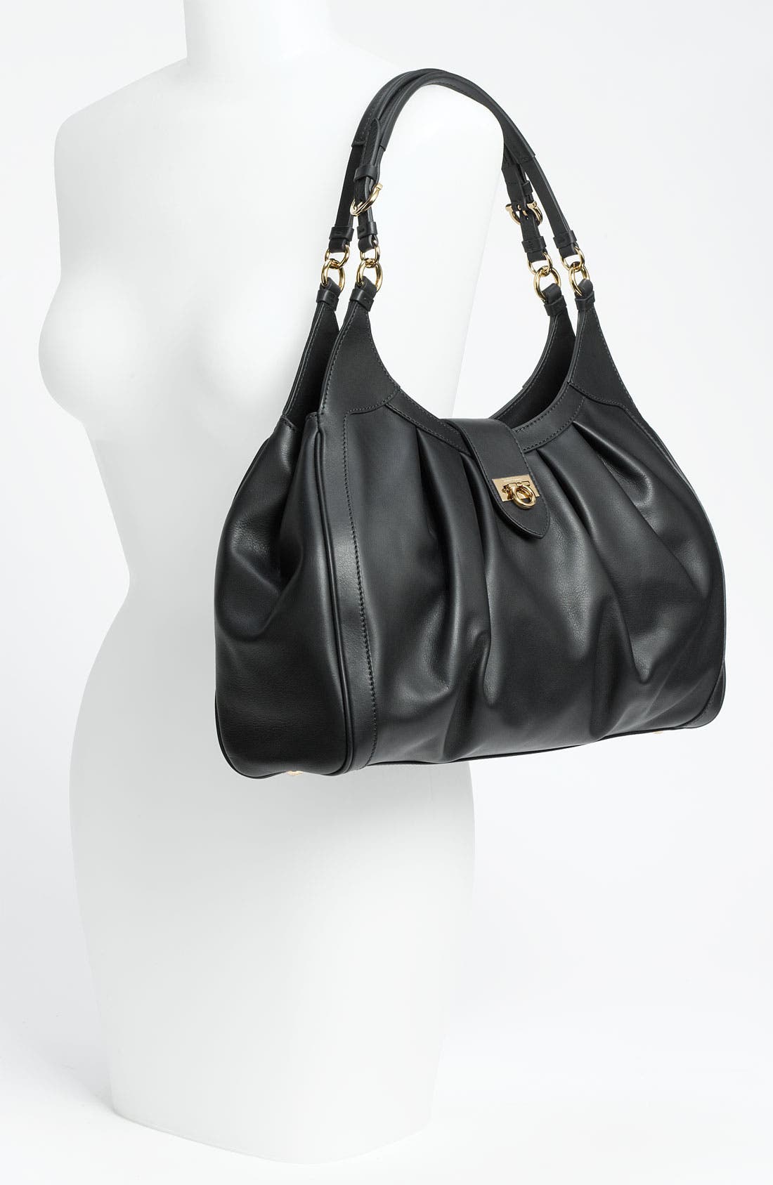 FERRAGAMO Salvatore Ferragamo Leather Hobo, Alternate, color, 