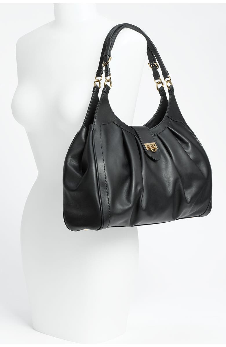 FERRAGAMO Salvatore Ferragamo Leather Hobo, Alternate, color,