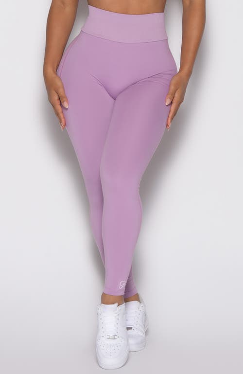 Bombshell Sportswear Figure Butt Lift Leggings In Purple