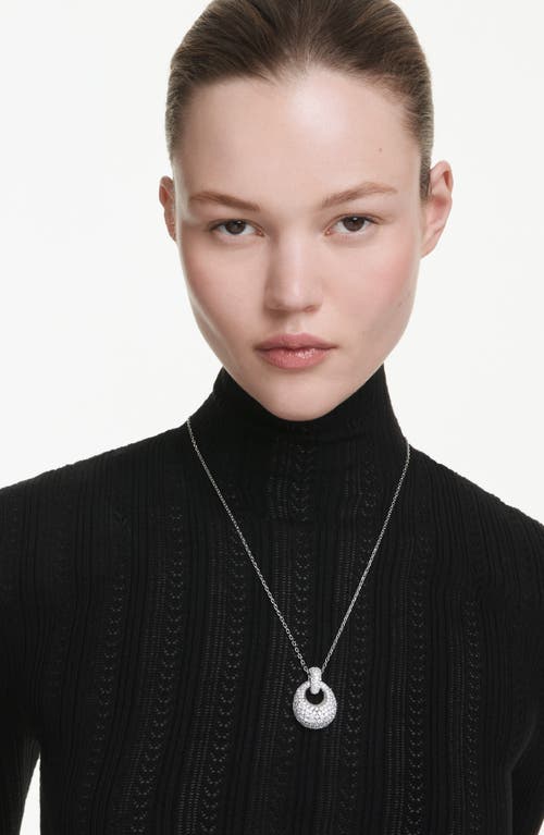 Swarovski Sublima Crystal Pendant Necklace In Silver