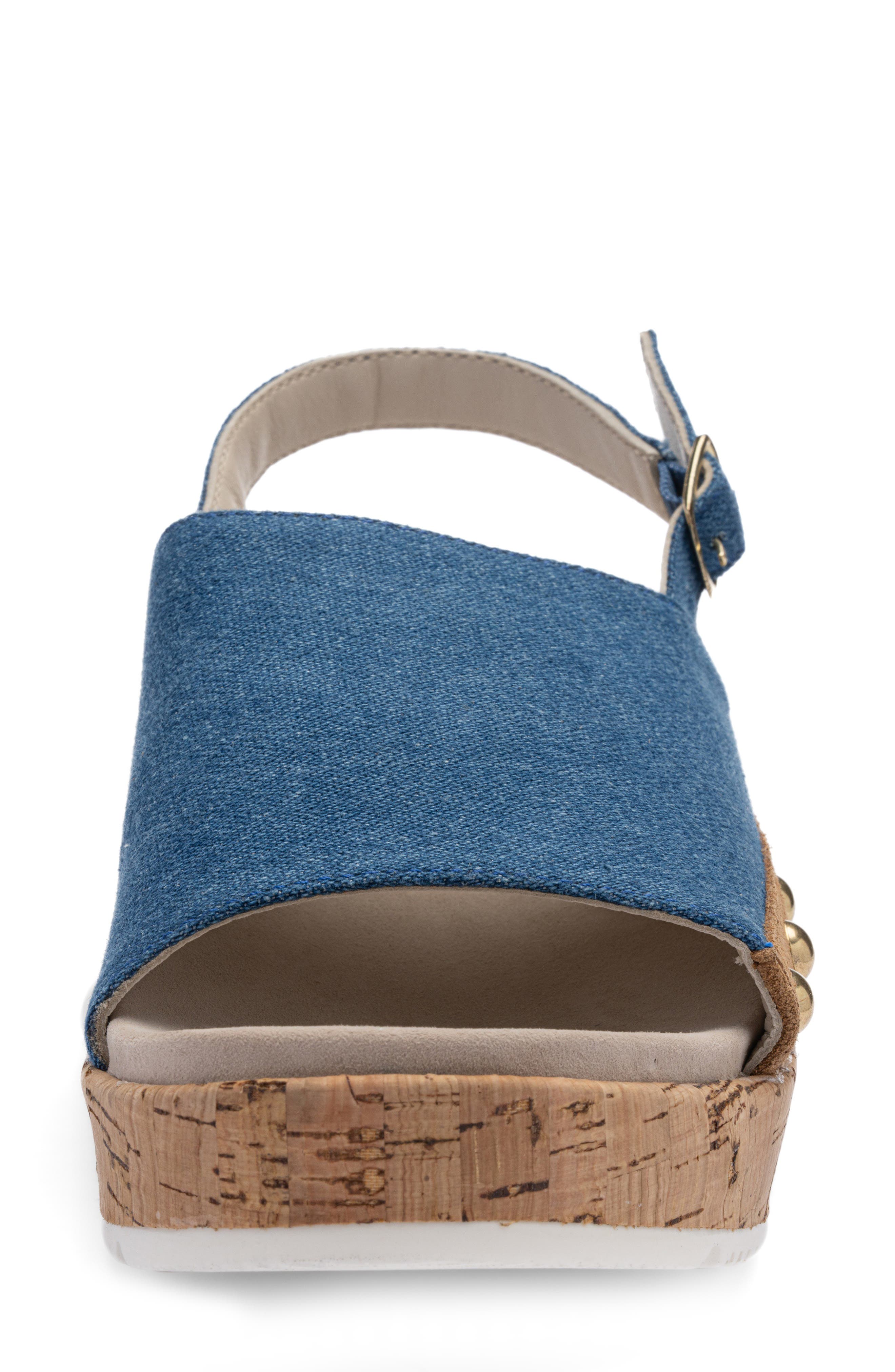 Raelis Slingback Wedge, Alternate, color, BLUE