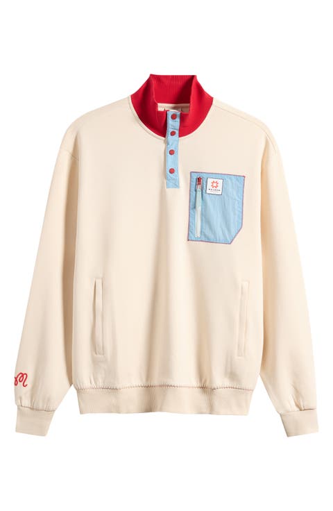 Mountain Quarter Zip Graphic Sweatshirt
