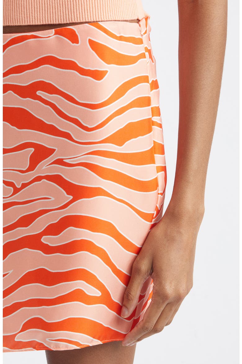 Brynny Zebra Stripe Miniskirt, Alternate, color, SUNRISE ZEBRA