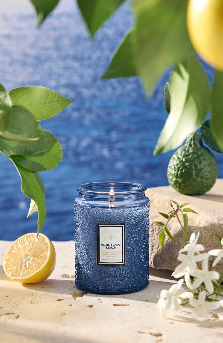 Voluspa Mediterranean Lemon Small Jar Candle, Alternate, color, Mediterranean Lemon