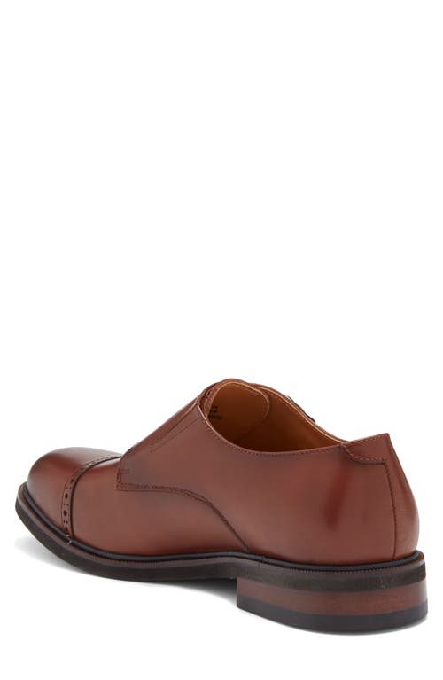 Nordstrom Rack Ruben Cap Toe Double Monk Strap Shoe In Brown