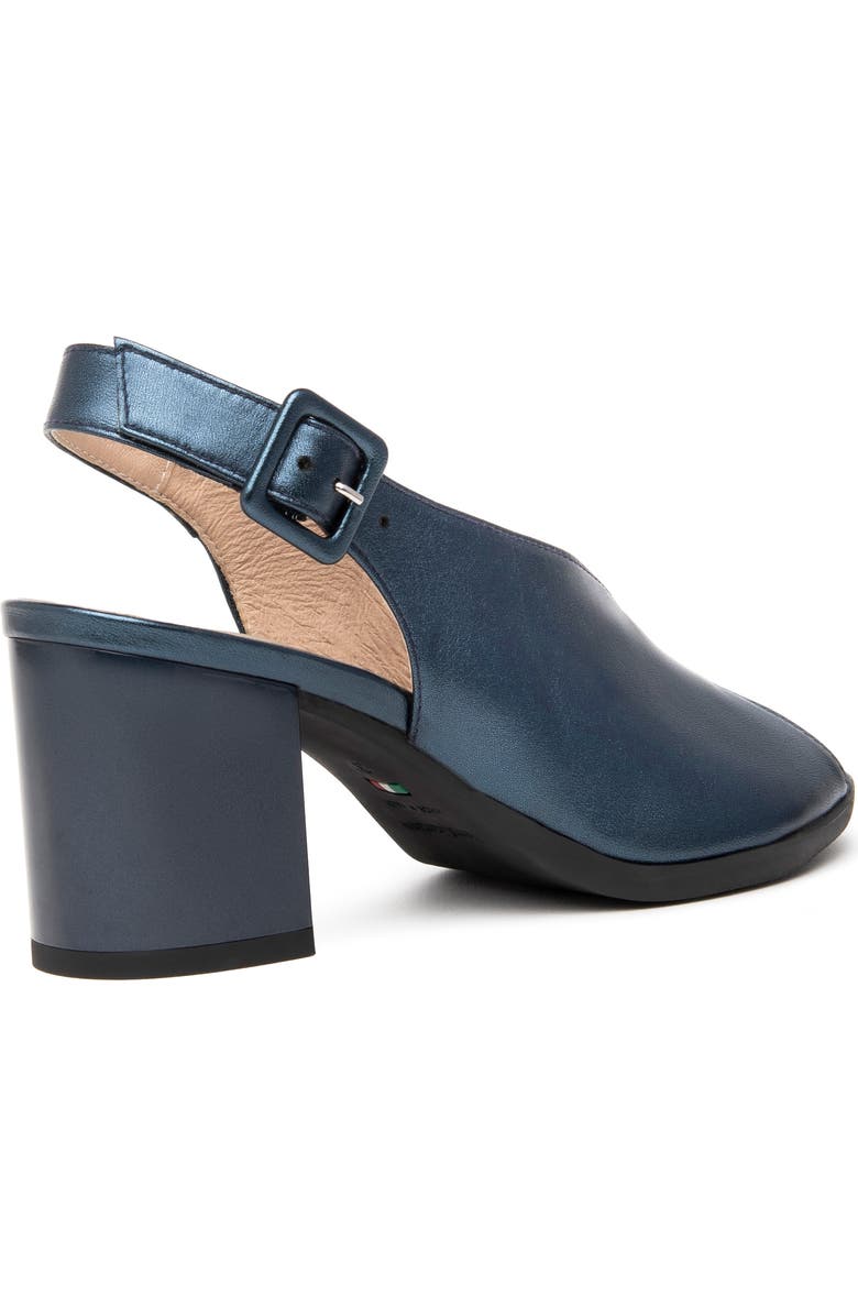 NeroGiardini Slingback Peep Toe Sandal, Alternate, color, Blue