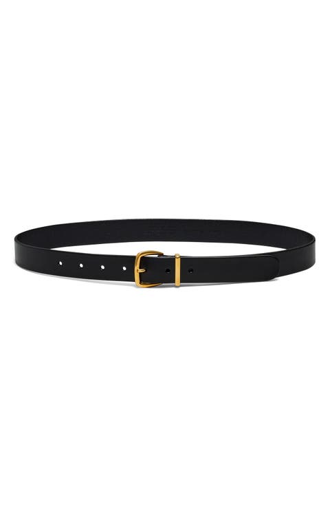 Madewell Triple Metal Keeper Gold Belt