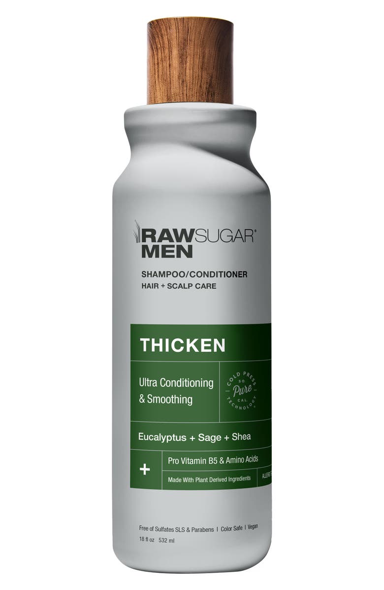 RAW SUGAR Men's Moisture Shampoo/Conditioner, Main, color,