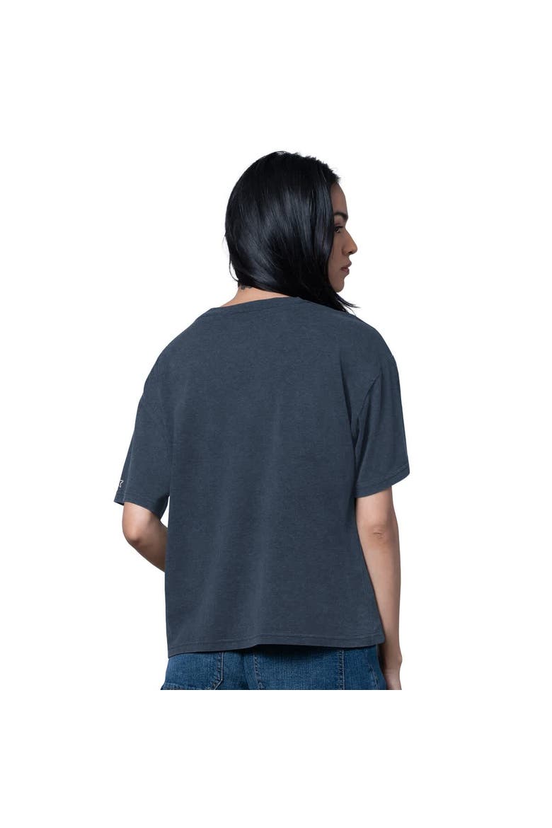 Women's Starter Heather Navy Dallas Cowboys Oversized Hall of Fame T-Shirt, Alternate, color, Heather Navy