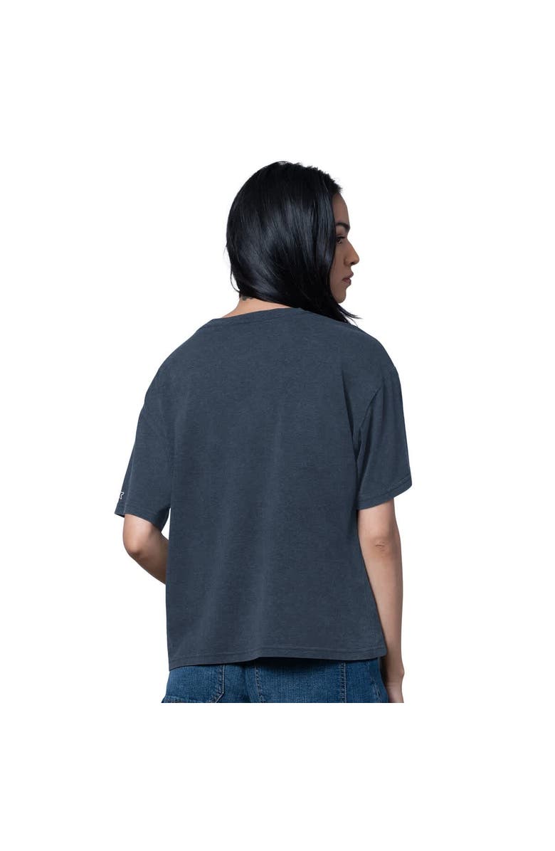 STARTER Women
s Starter Heather Navy Dallas Cowboys Oversized Hall of Fame T-Shirt, Alternate, color, Heather Navy