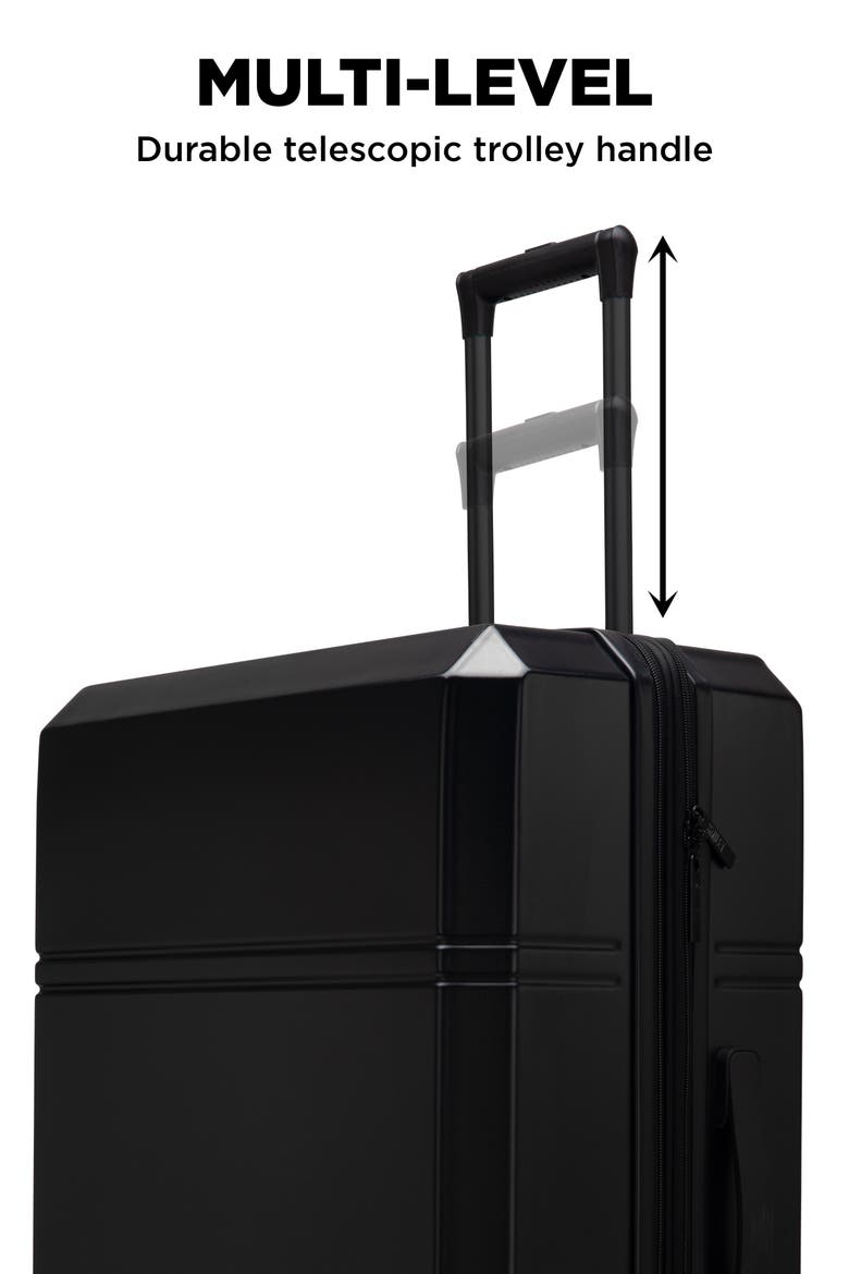 Cheerful Cruiser 3-Piece Expandable Hardside Spinner Luggage Set | Black, Alternate, color, Black
