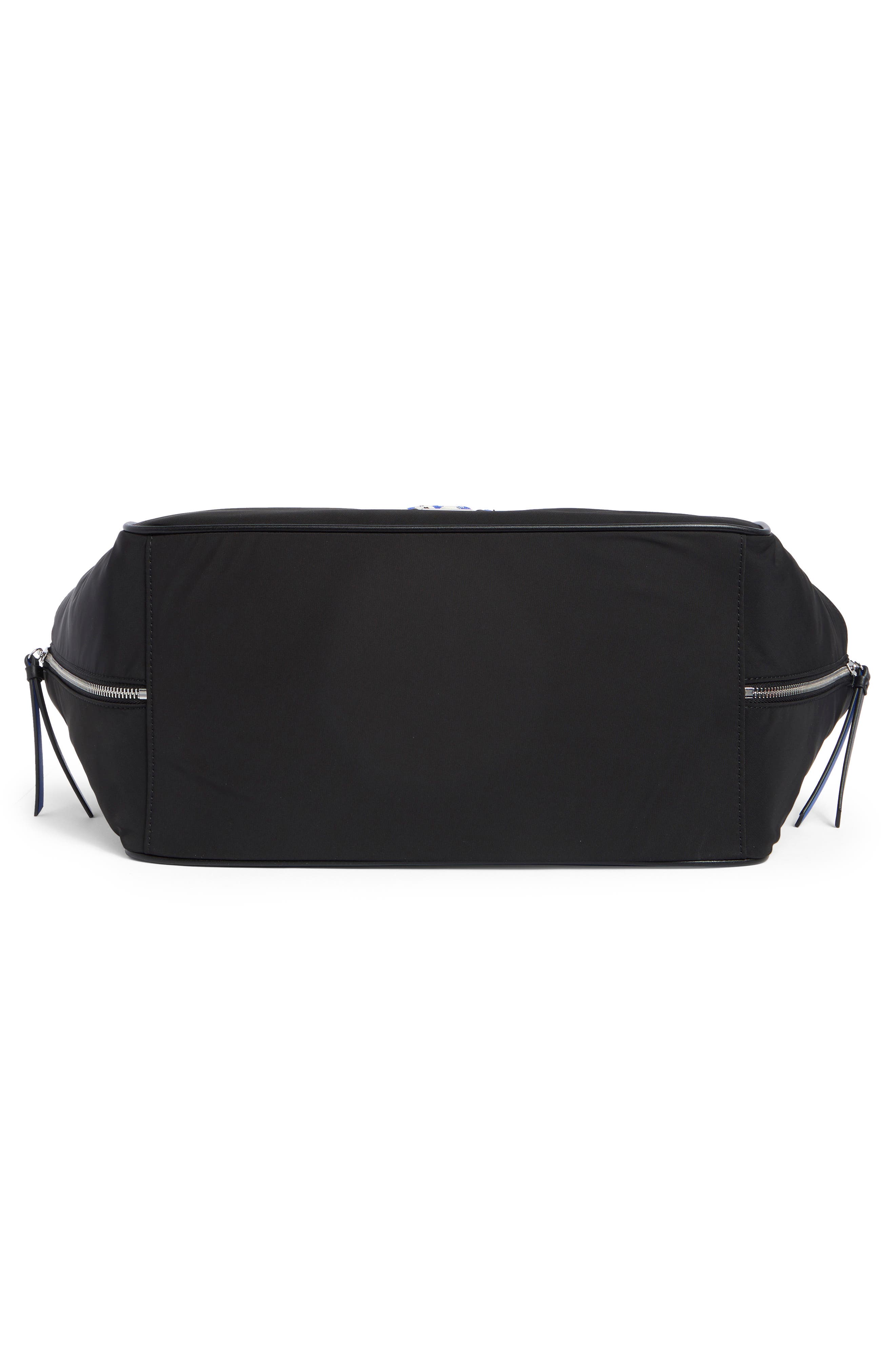 Zulle Tote, Alternate, color, BLACK/ SILVER