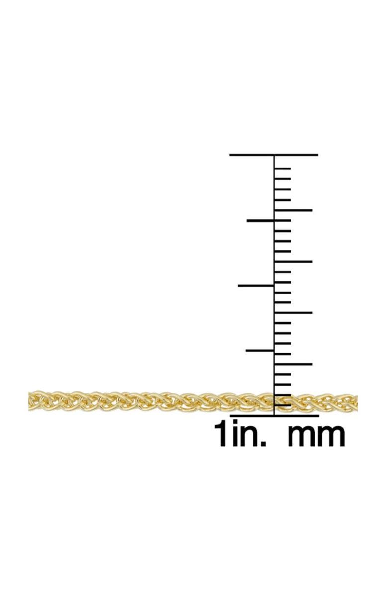 Bliss Diamond 14k Gold Filled 2.5mm Round Wheat Chain Necklace, Alternate, color, 14K Yellow Gold