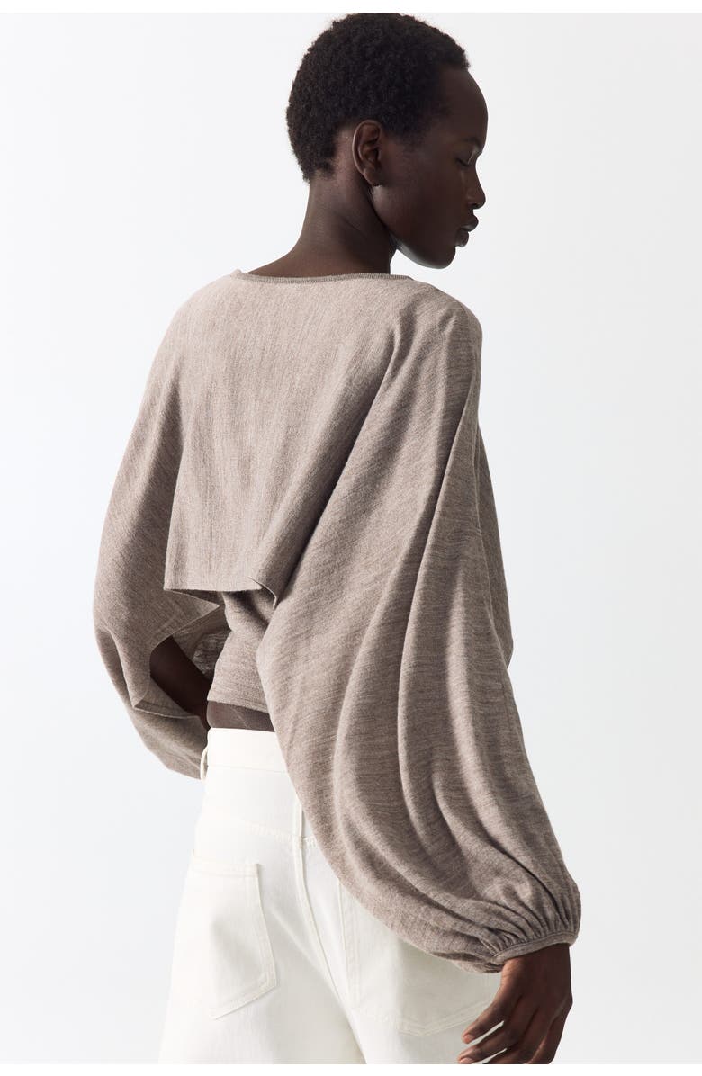 H&M Layered Fine-knit Top, Alternate, color, Taupe