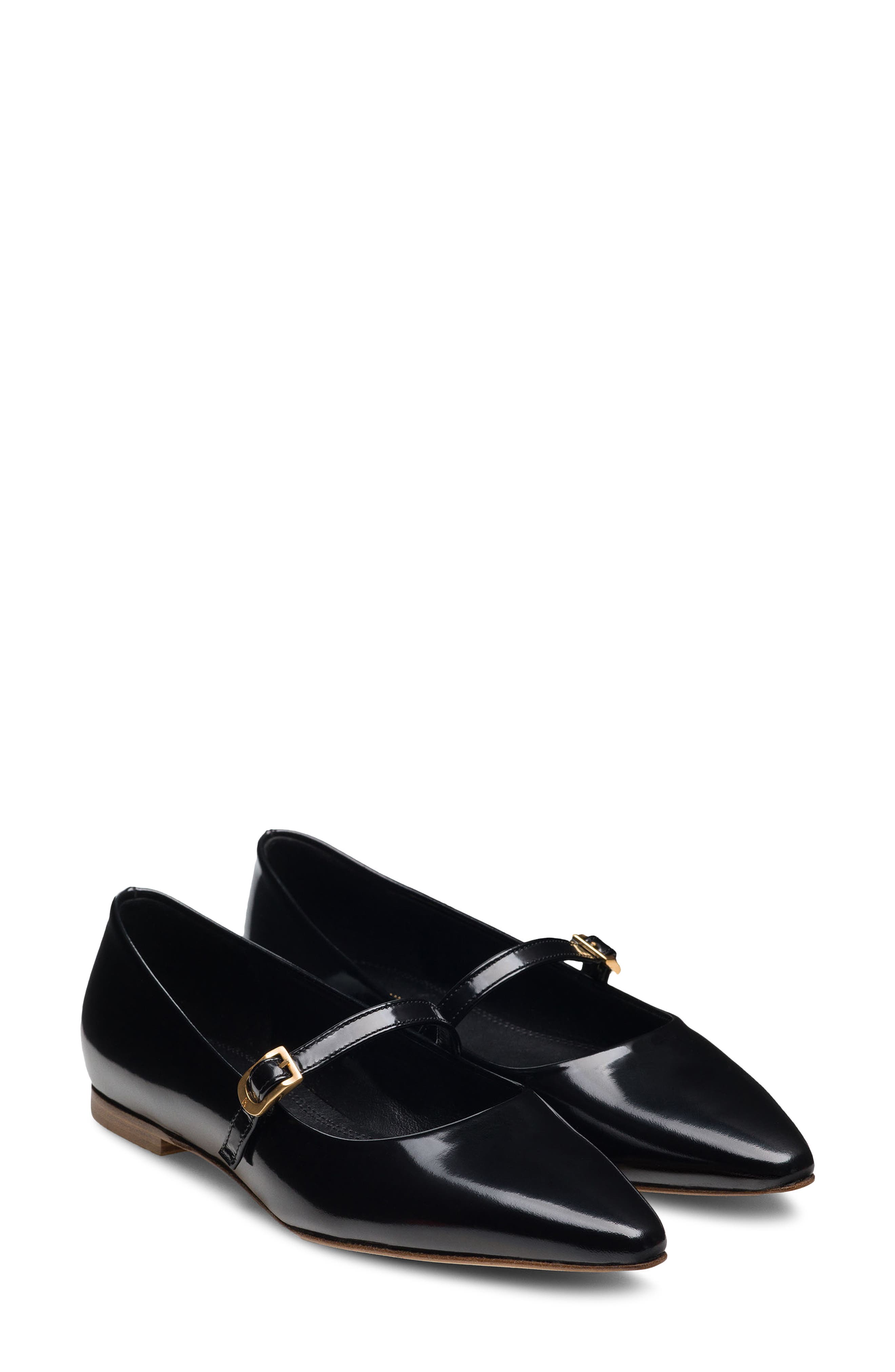 Magnanni Stasia Pointed Toe Flat, Main, color, Black