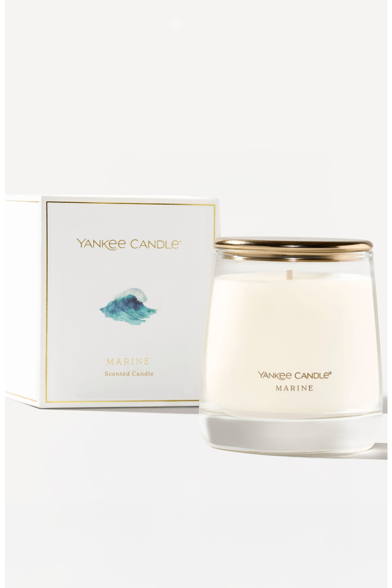 Marine Premium Small Jar Candle, Alternate, color, White