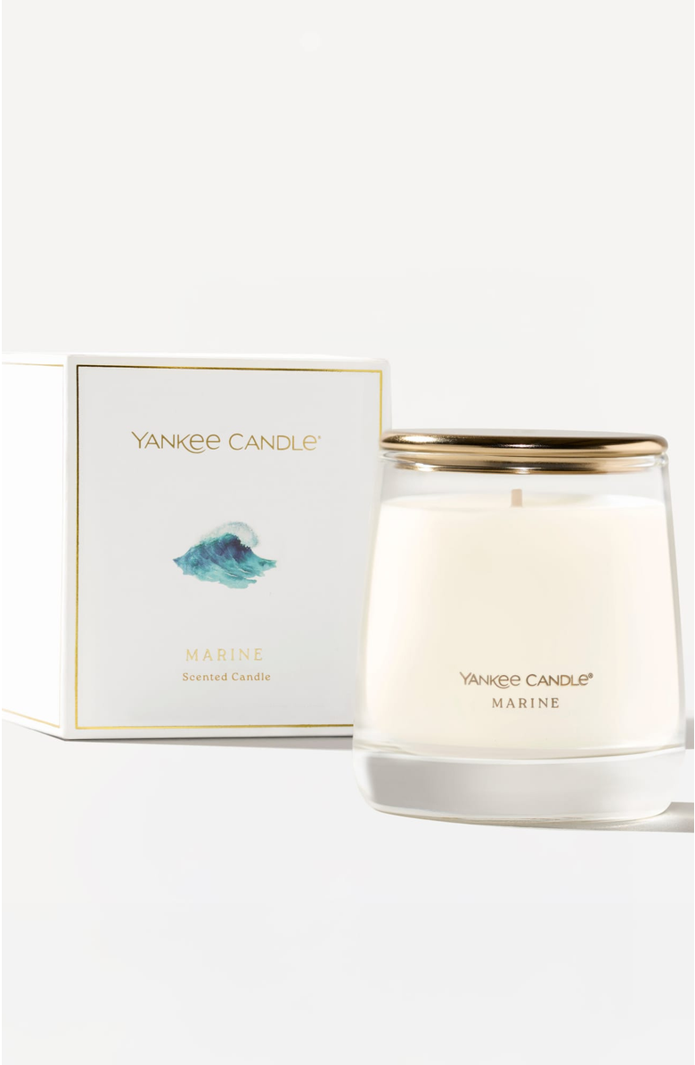 YANKEE CANDLE Marine Premium Scented Candle, Alternate, color, White
