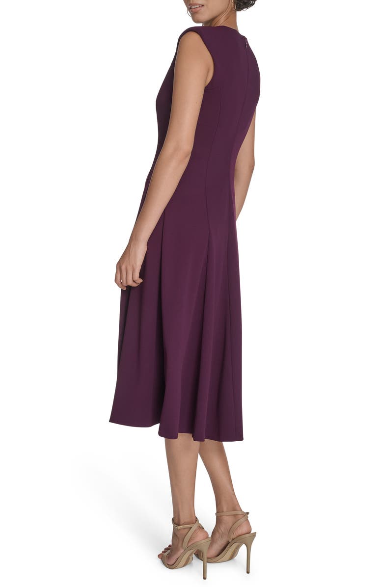 Sleeveless A-Line Midi Dress
