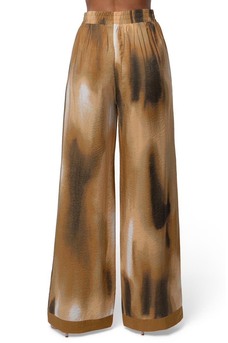 Celestial Wide Leg Pants, Alternate, color, BROWN