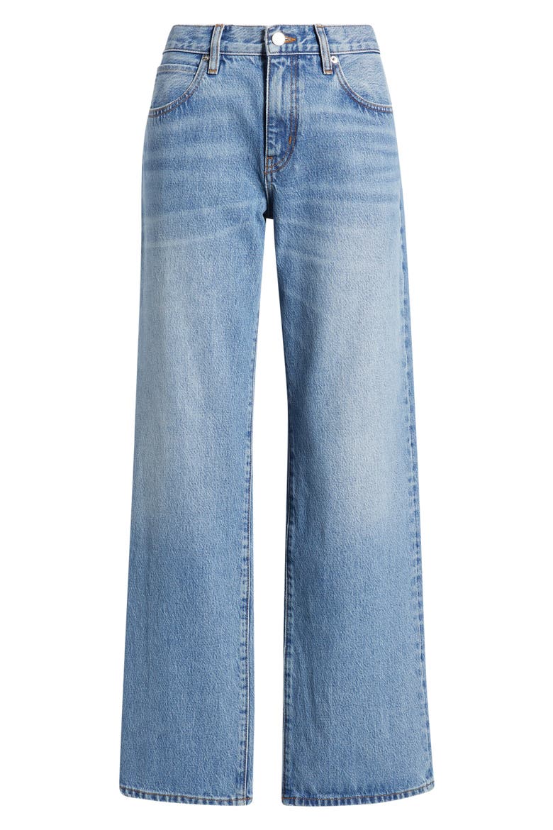 The Saturday Low Rise Relaxed Straight Leg Jeans, Alternate, color, STATIC