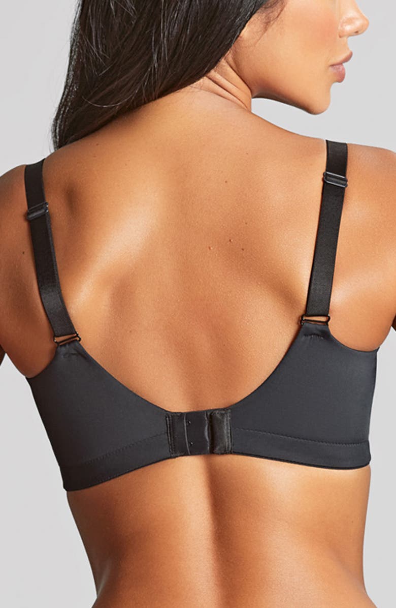 Panache Rocha Full Coverage Lace Side Support Wireless Bra, Alternate, color, Black