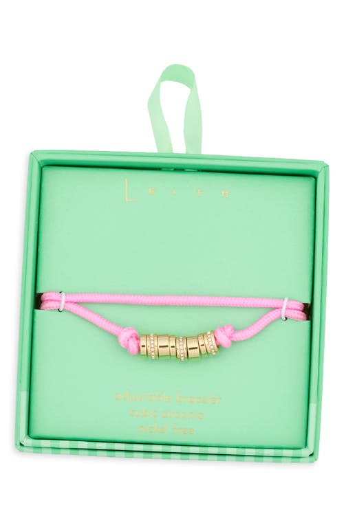 Leith Set Of 2 Rondelle Adjustable Bracelets In Multi