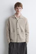 COS Textured Collared Cardigan