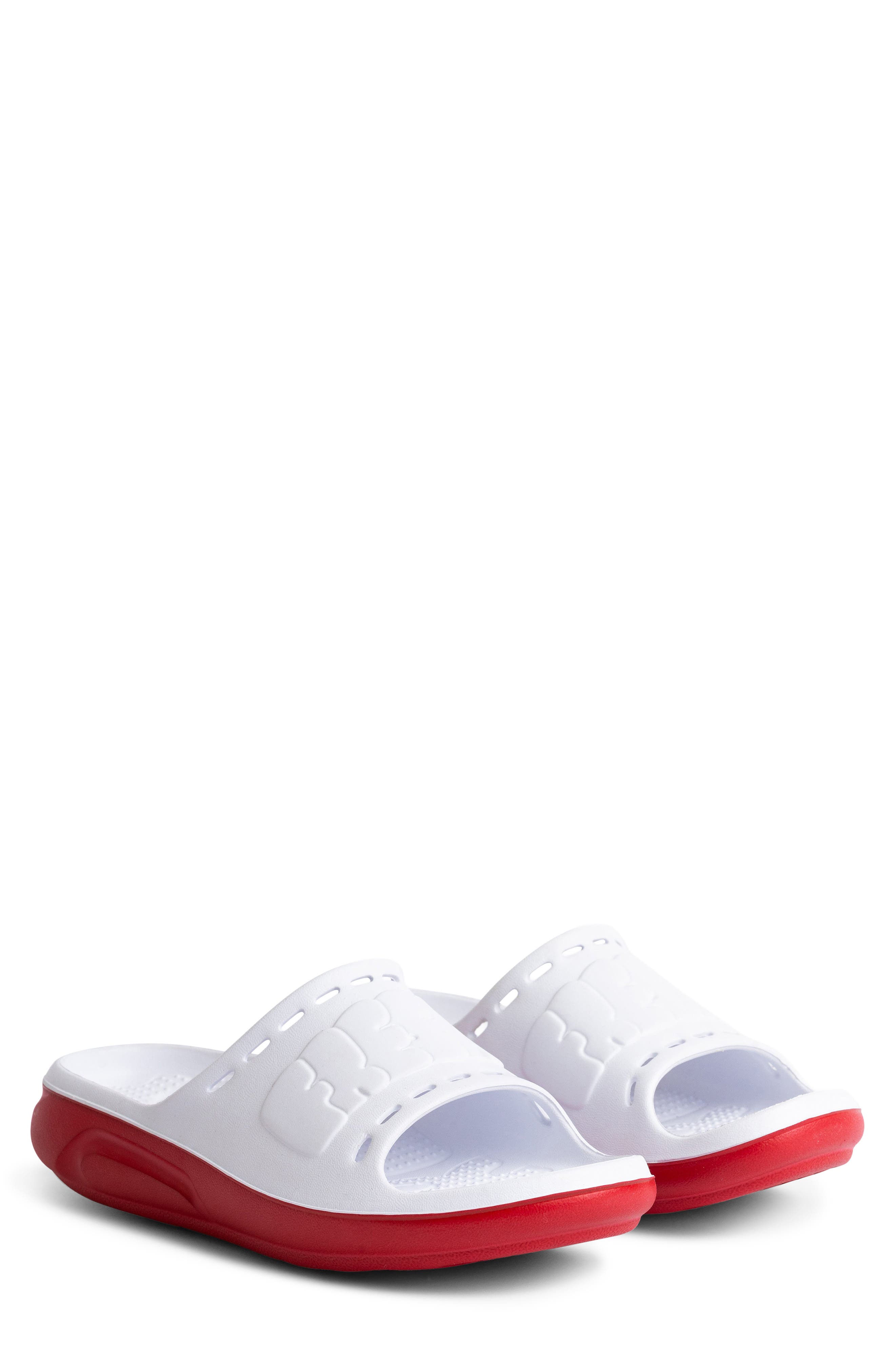 WHITE / RED