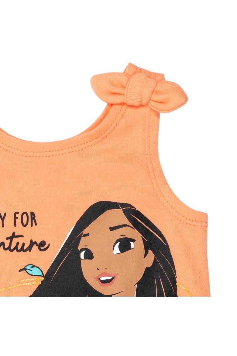 Princess Sleeveless One-Piece and Headband Set, Alternate, color, Pocahontas Peach