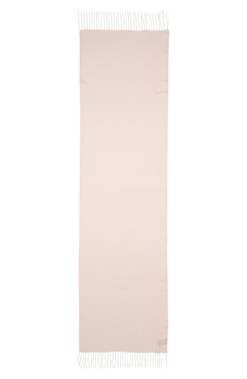 Vince Camuto Chevron Wrap Scarf & Faux Fur Pompom Beanie Set In Pink