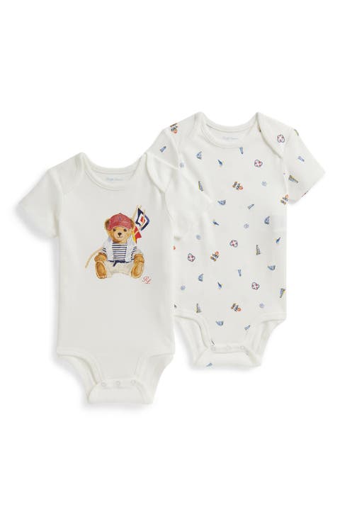 Assorted 2-Pack Cotton Bodysuits (Baby)