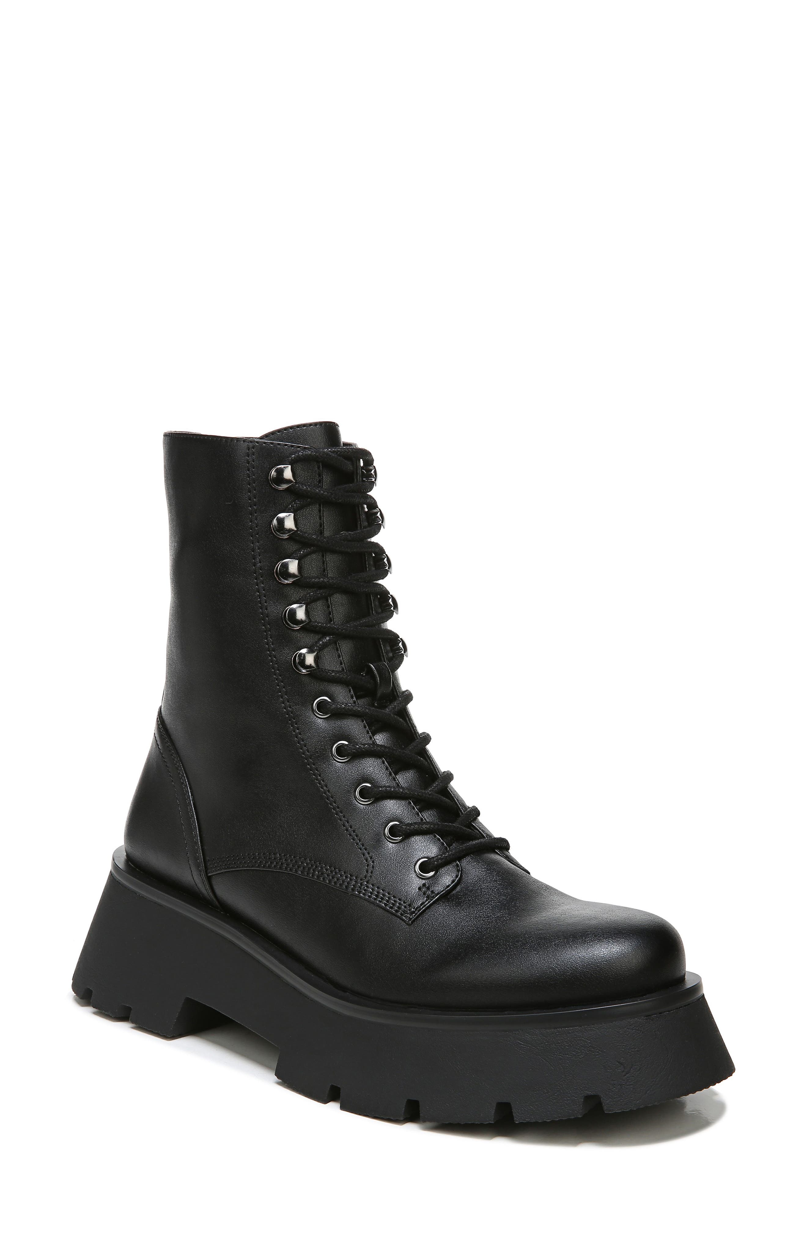 Circus by Sam Edelman Lolita Platform Combat Boot, Main, color, BLACK