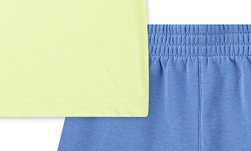 Nike Kids' On The Move Graphic T-shirt & French Terry Shorts Set In Blue