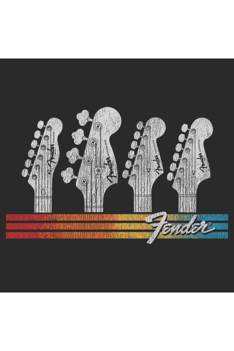 Men's Fender Guitar Headstocks  Graphic T-Shirt, Alternate, color, Charcoal
