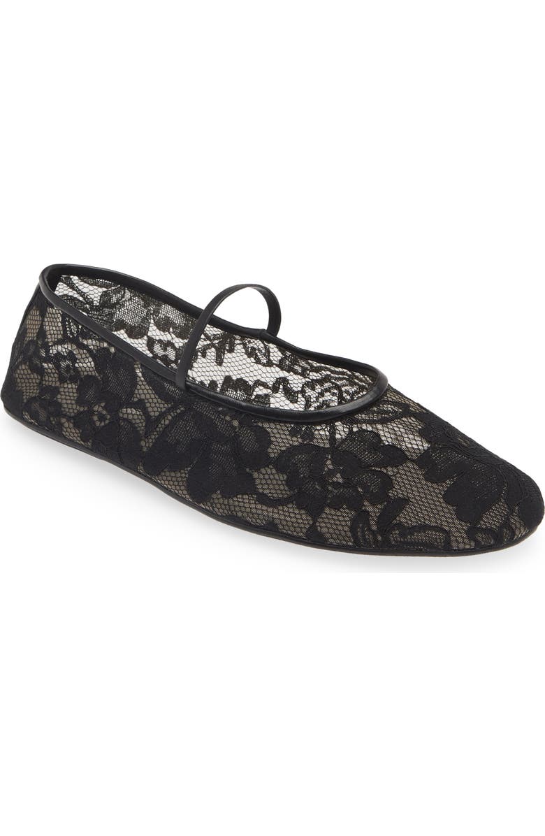Jeffrey Campbell Mesh Mary Jane Flat, Main, color,