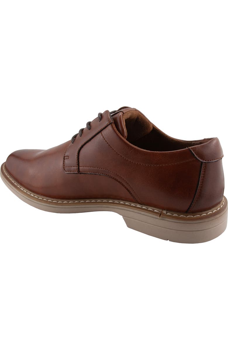 Deer Stags Belmont Plain Toe Derby, Alternate, color, Cognac