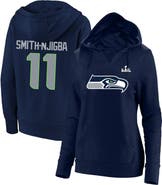 FANATICS Women's Fanatics Jaxon Smith-Njigba College Navy Seattle Seahawks Super Bowl LX Champions Plus Size Name & Number Fleece Hoodie