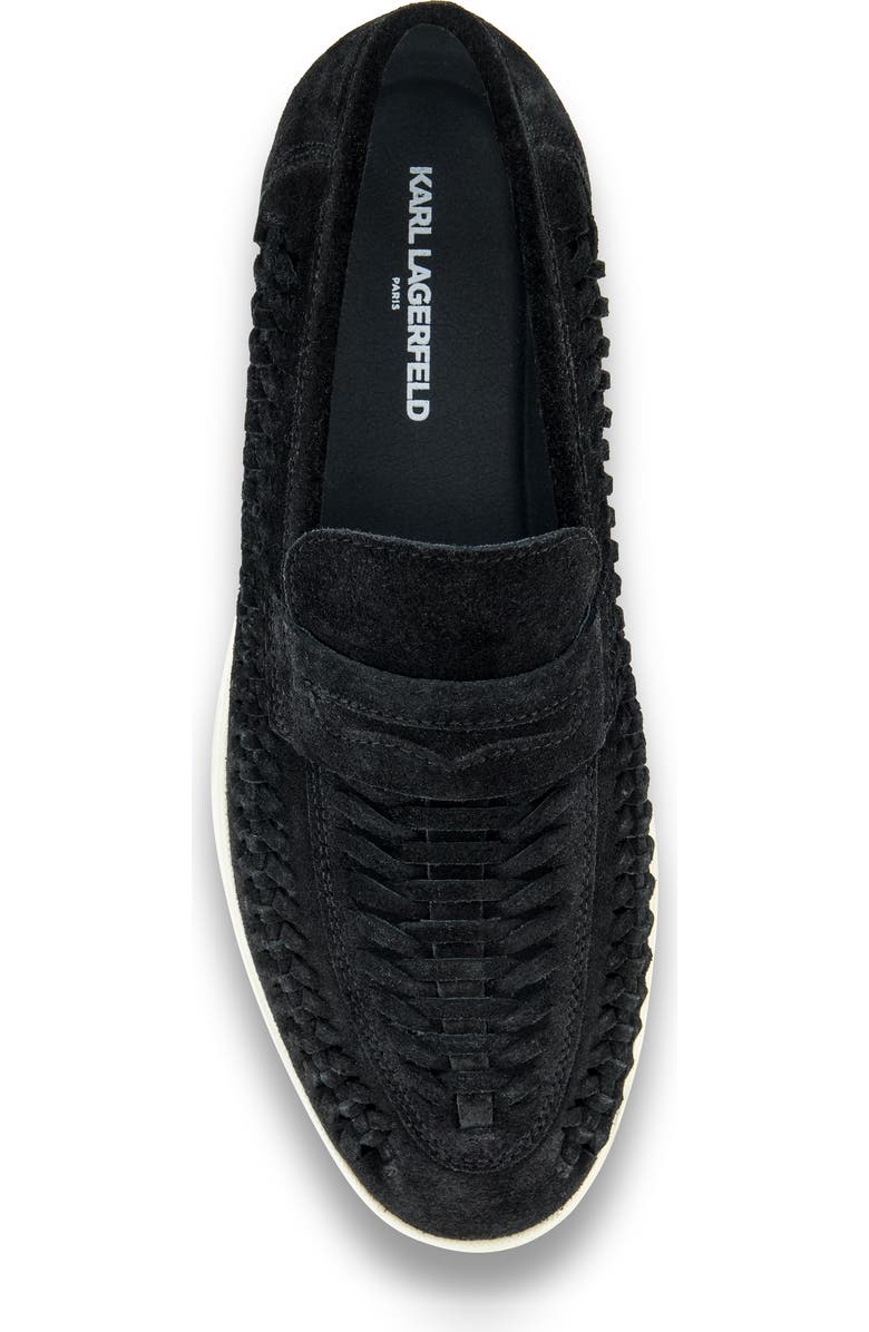 KARL LAGERFELD PARIS Achille Penny Loafer, Alternate, color, Black