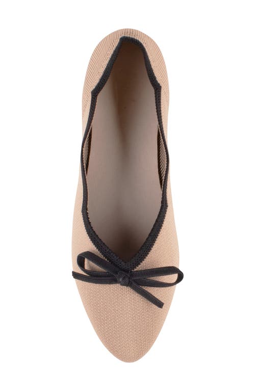 Tahari Tortuga Ballet Flat In Neutral