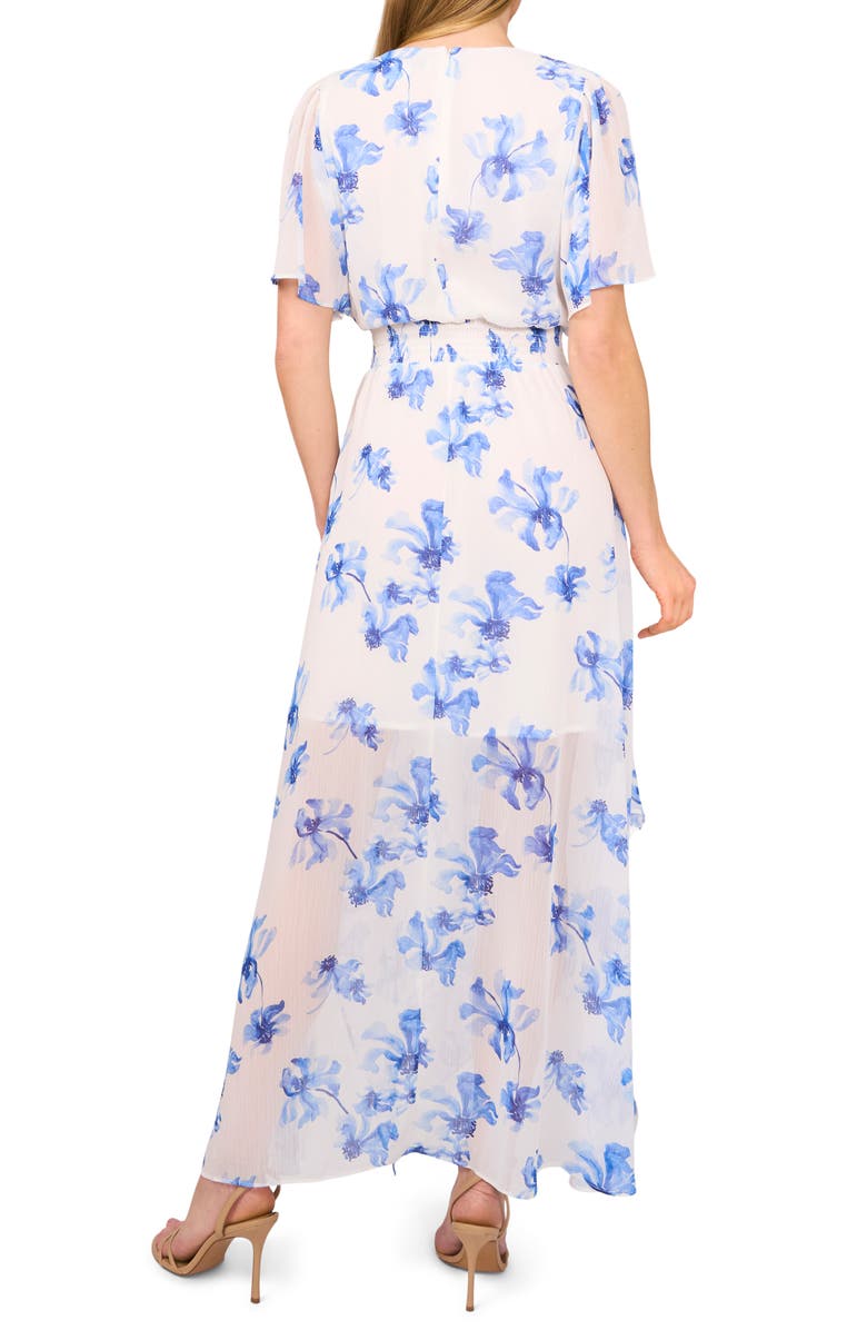 CeCe Floral Smocked Waist Maxi Dress, Alternate, color,